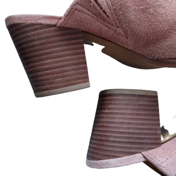 Madewell Harper Old Rose Pink Suede Mule Clog Shoe Size 7 - Picture 13 of 14
